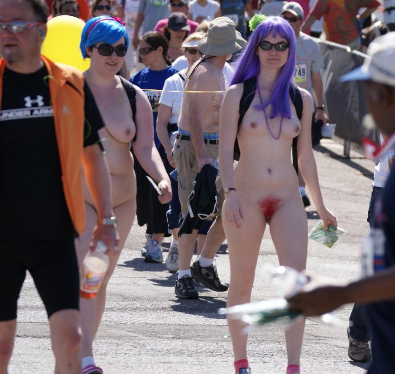 Naked bike run