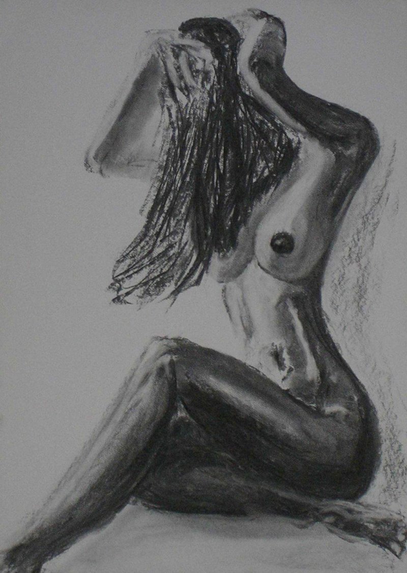 Sketches with coal