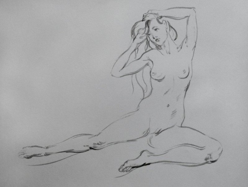 Figure of naked nature