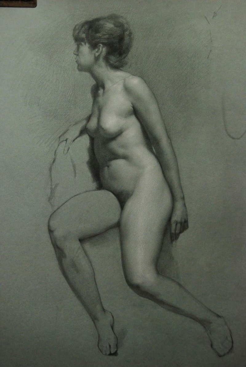 Nude painted from nature