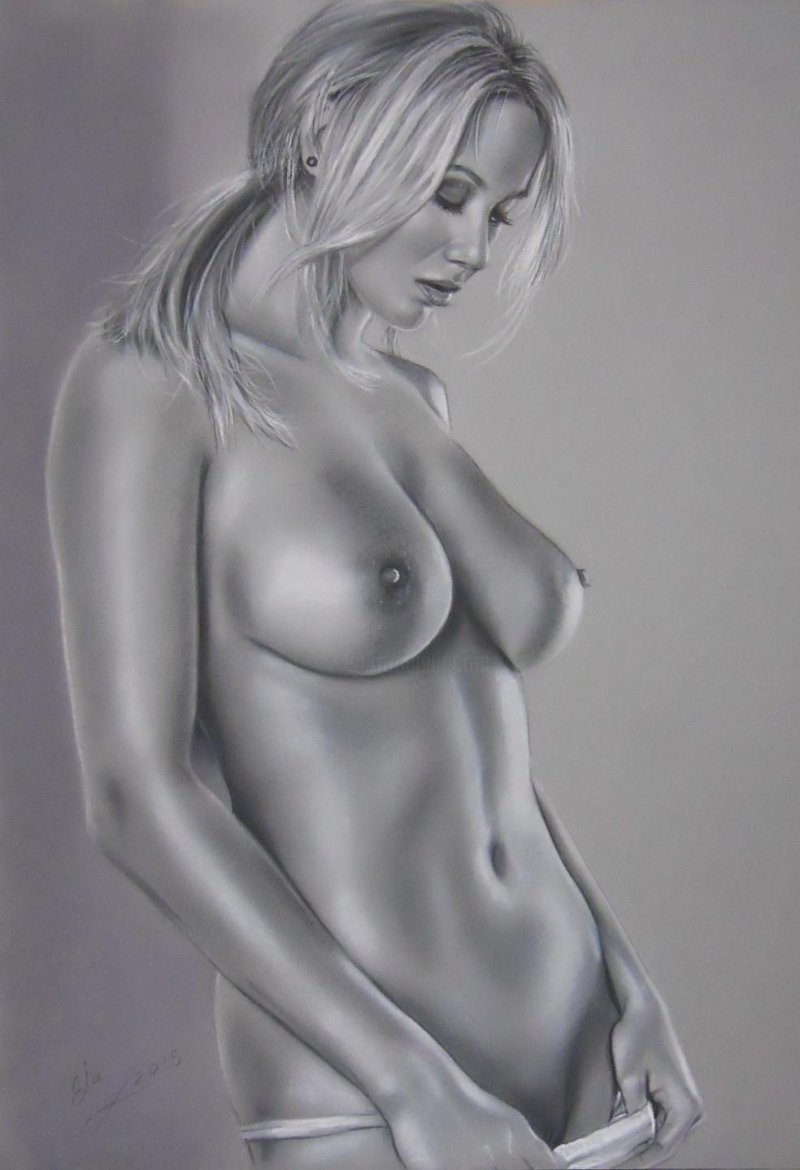 Realistic drawings nude