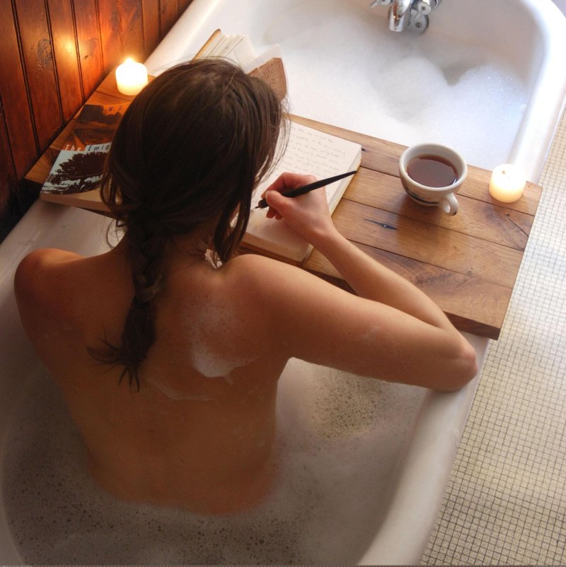 Beautiful girl in a bath