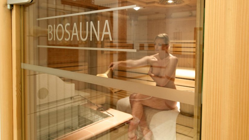 Woman in the sauna