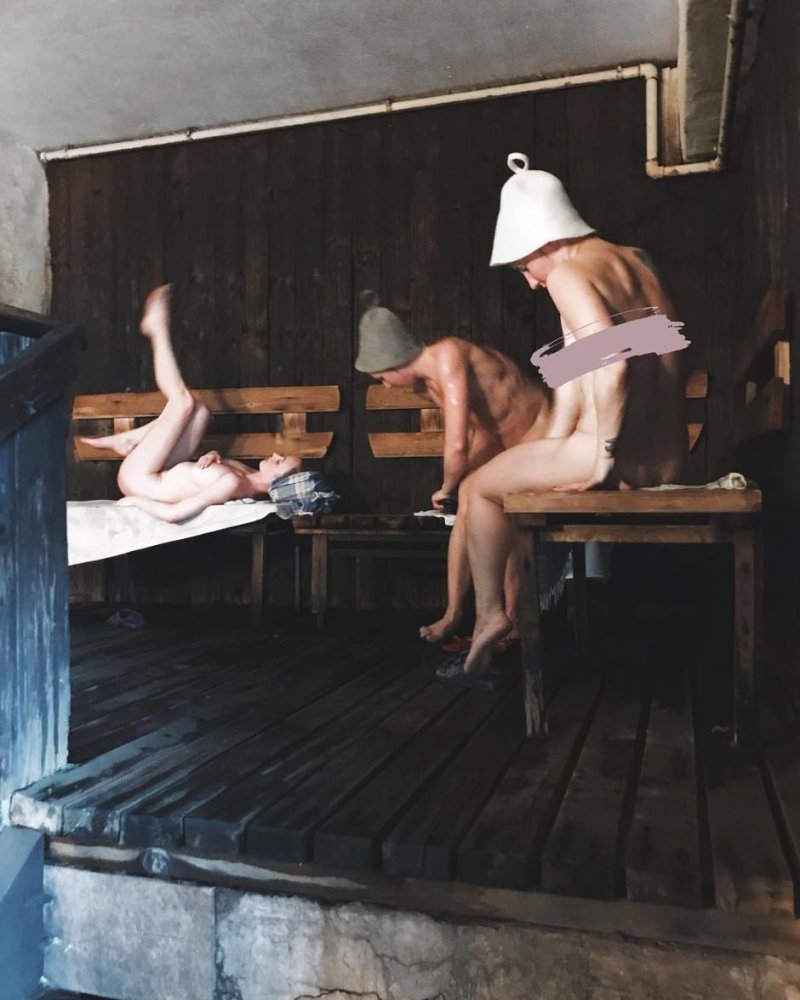 Naked women in a Soviet bath