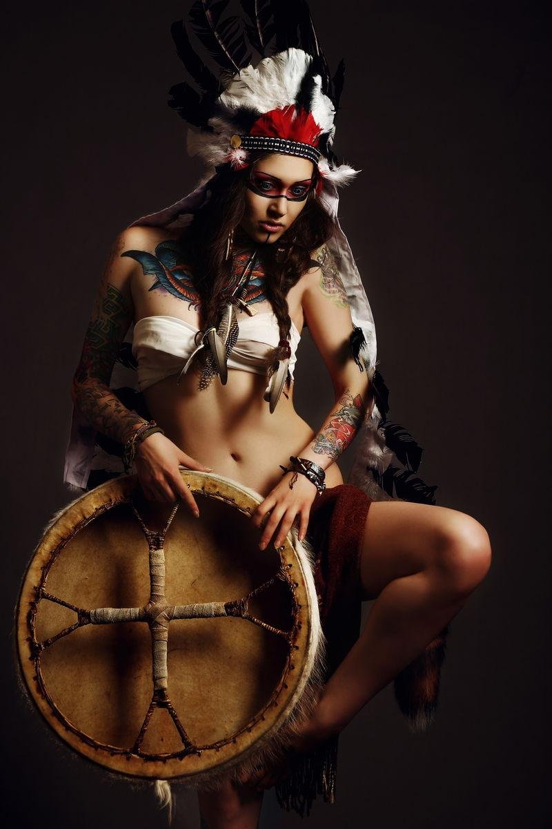 Image of a shaman for photo shoot