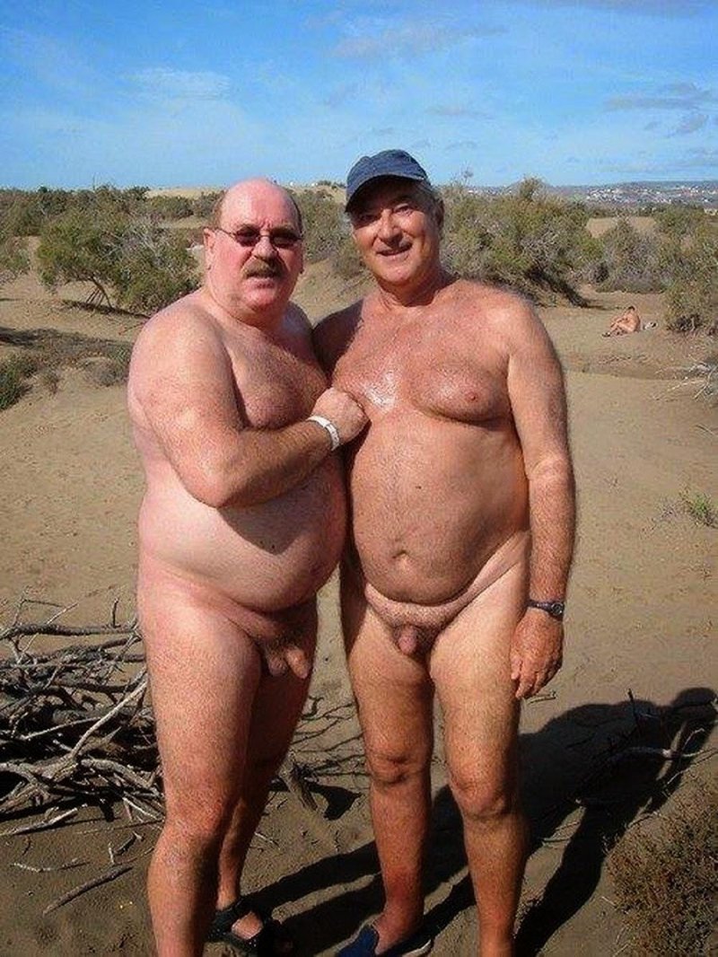 Naked fat old men
