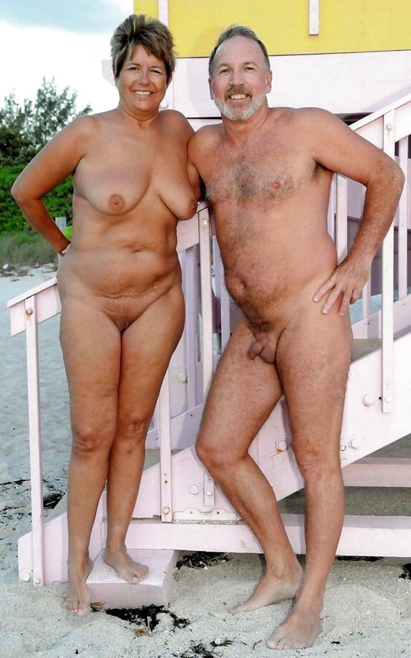 Naked elderly married couples