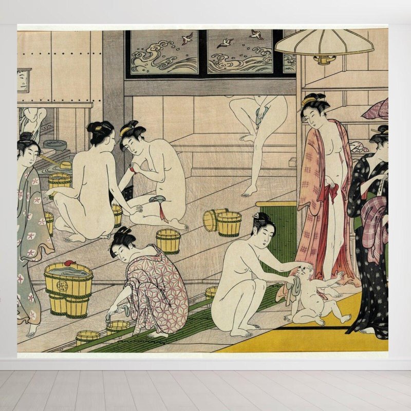 Japanese bathhouse of a woman