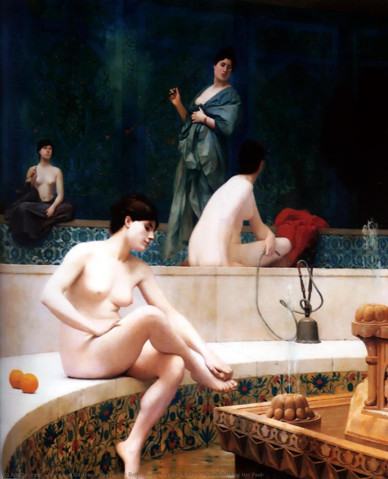 Jean Leon Jerome Basin in the harem