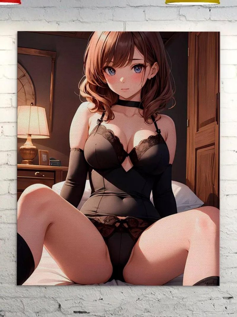 Anime erotica picture on the wall canvas