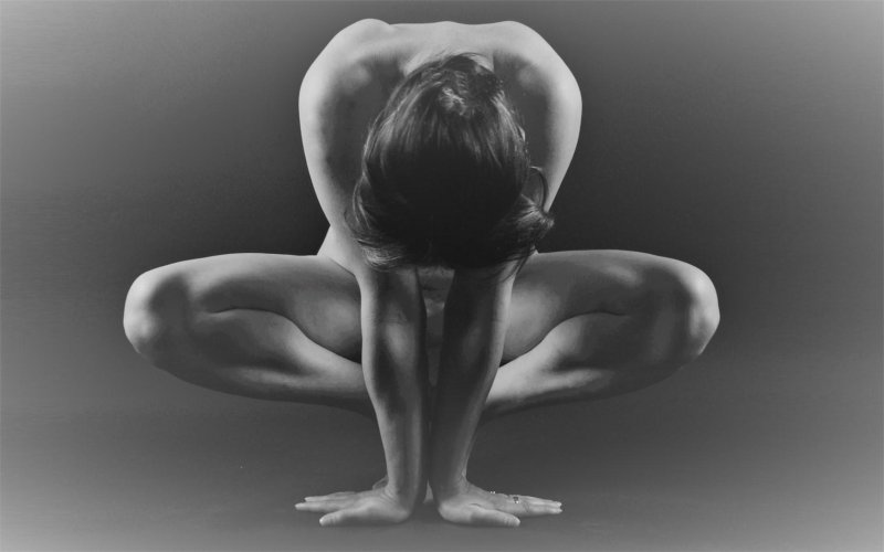 The beauty of female body nude