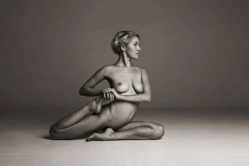 In the style of nude