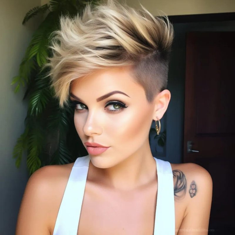 Fashionable haircut
