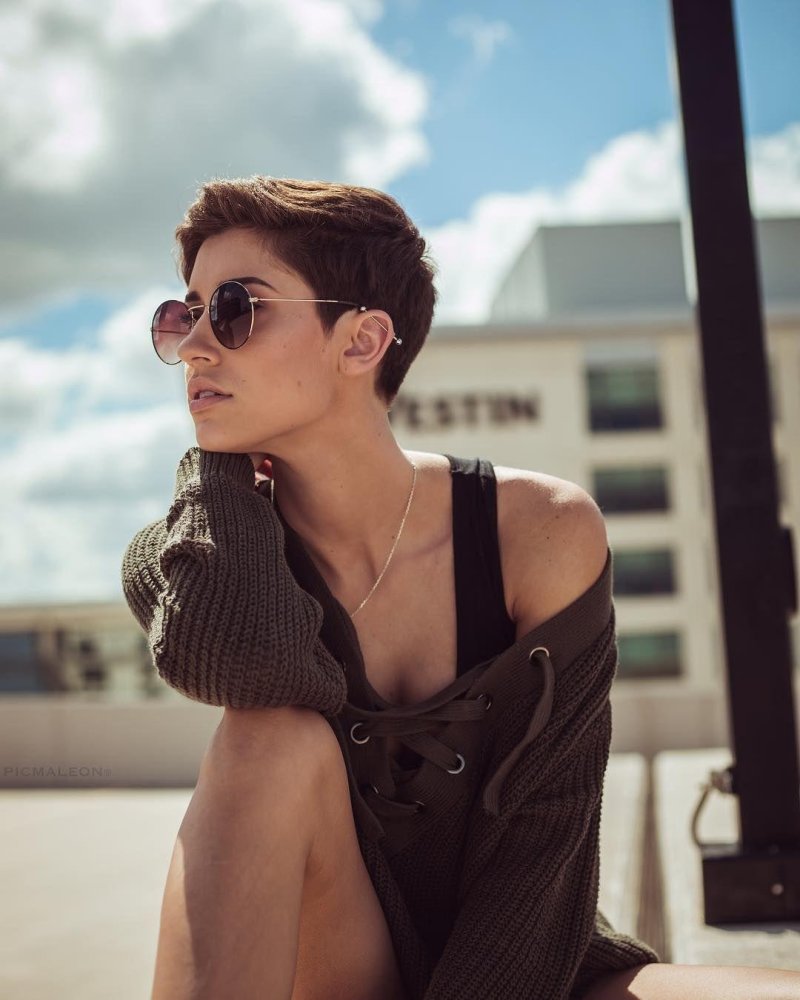 Short female hairstyle