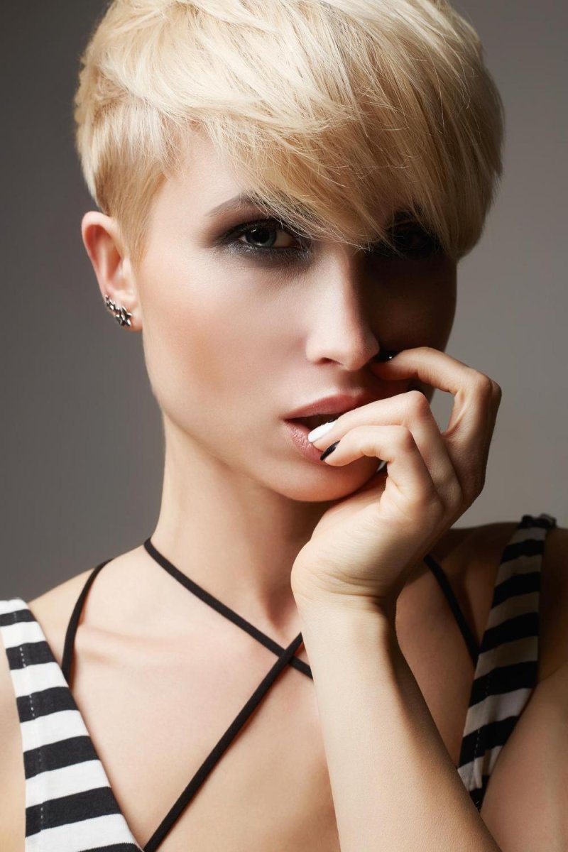 Short haircut girl