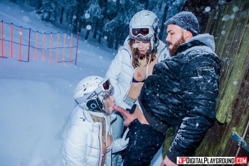 Porn at a ski resort