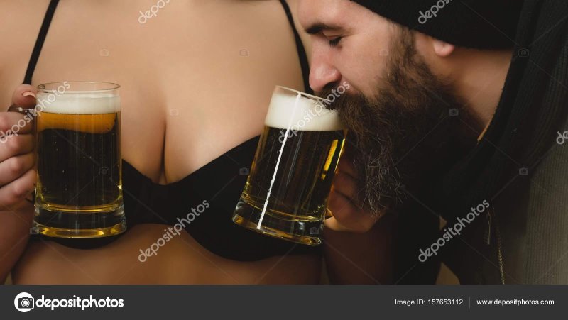 A man with beer