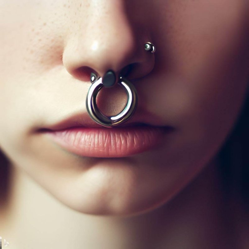 Septum piercing