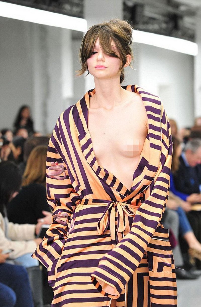 Models on the catwalk