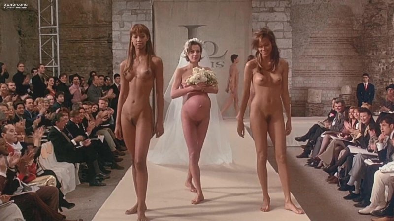 Naked women on the catwalk
