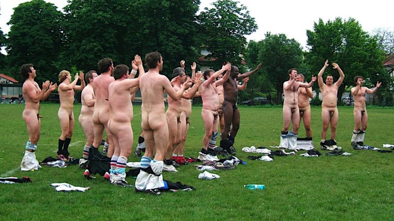 Naked hairy rugbites