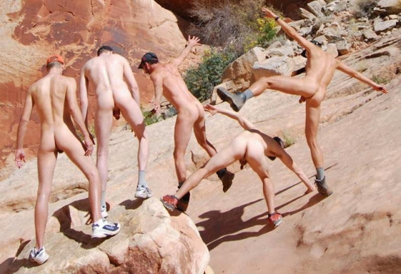 Naked athletes