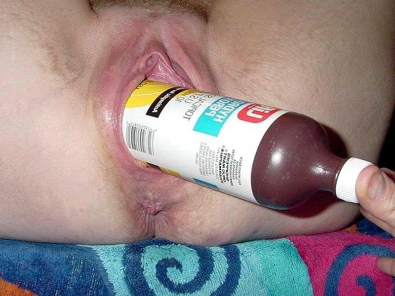 Huge objects in the vagina