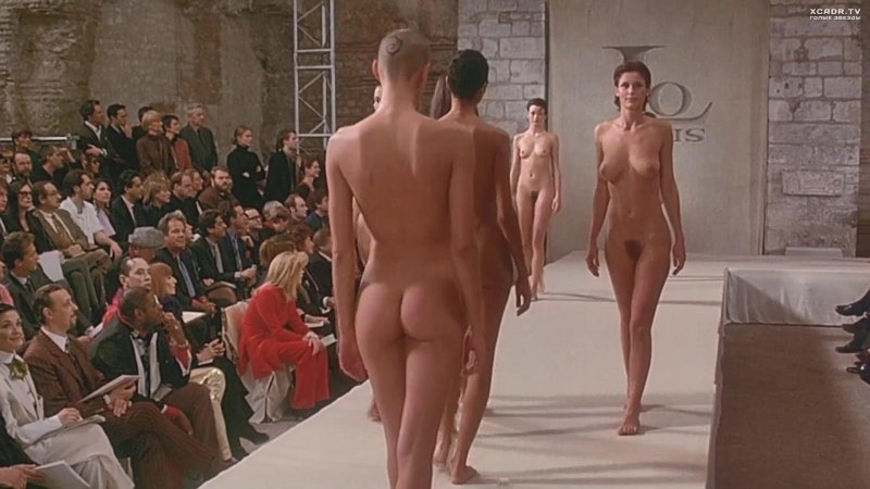 Naked men and women on the catwalk