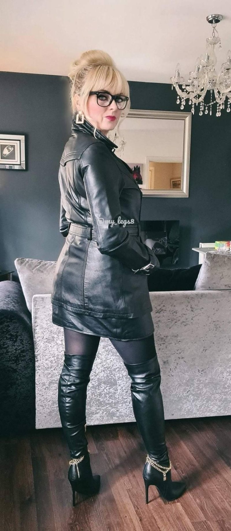 Lady heike leather coat