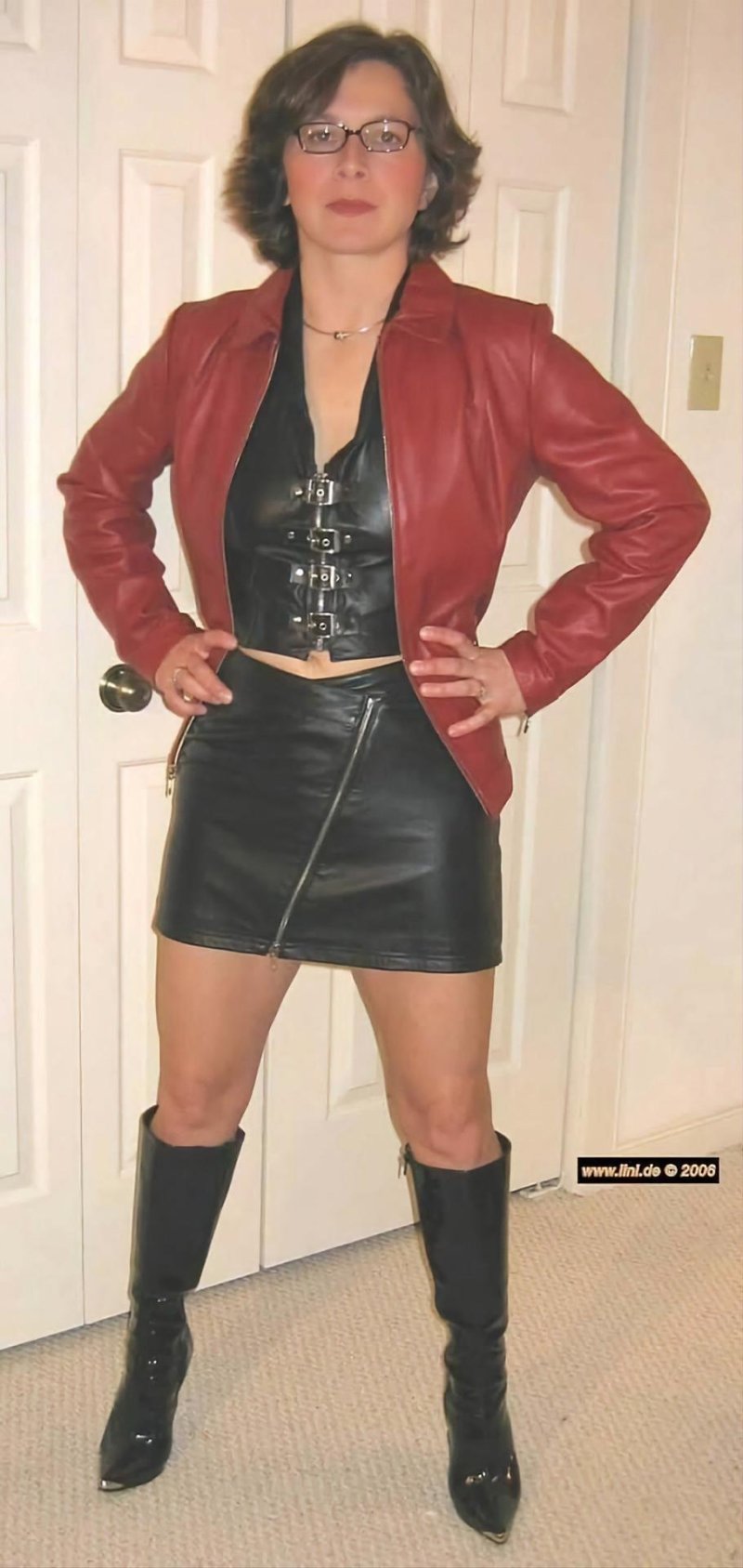 Leather skirt