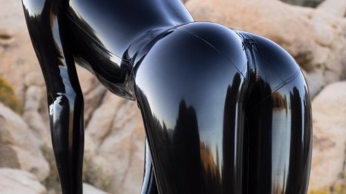 Latex leggings