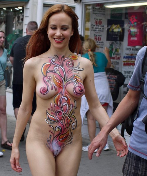 Bodiart female on the body