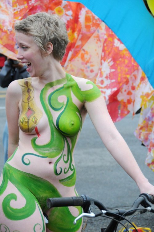 Body art festival naked