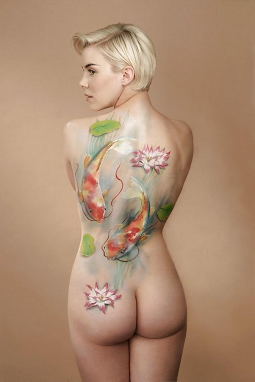 Color tattoo for girls