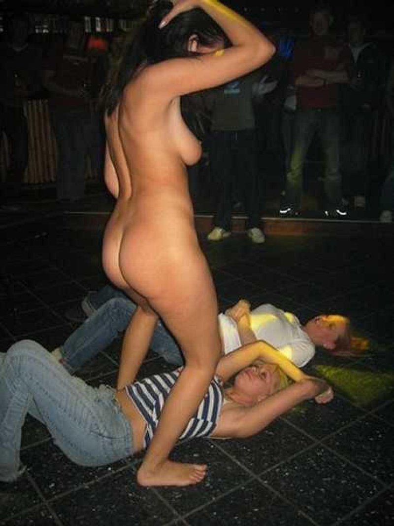 Drunk girls at a party
