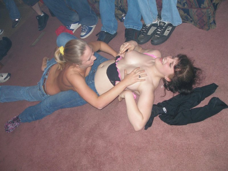 Drunk girls are debauchery