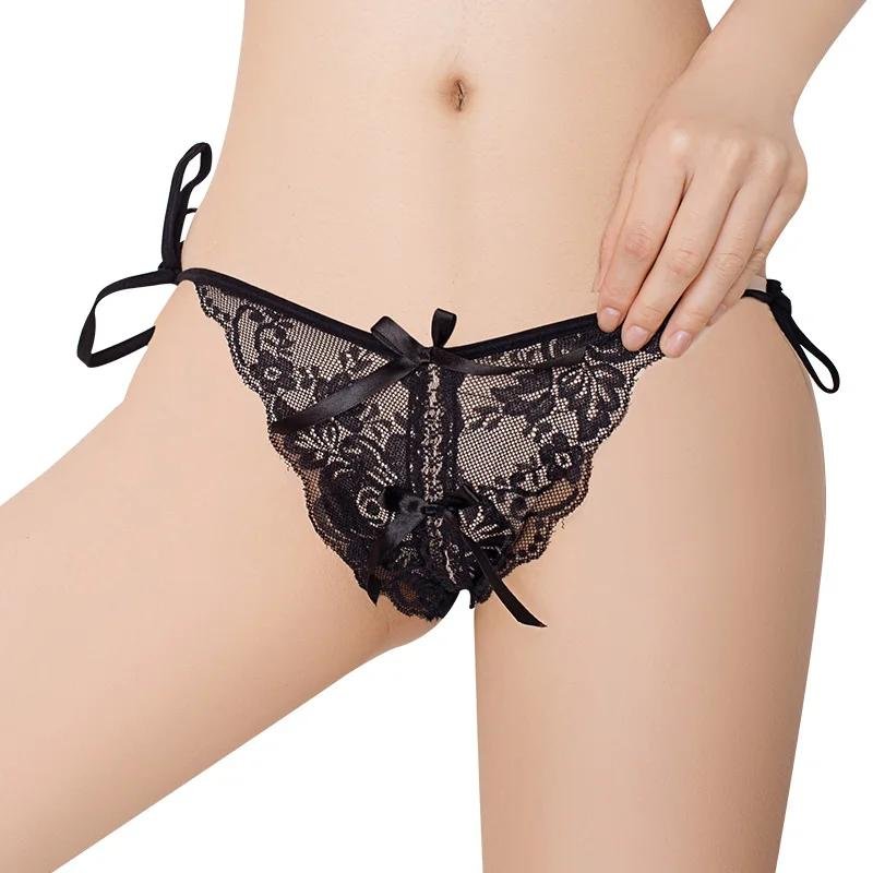 Female underwear with open crotch