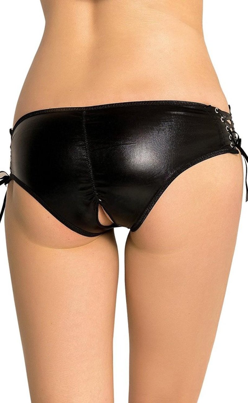 Female leather panties