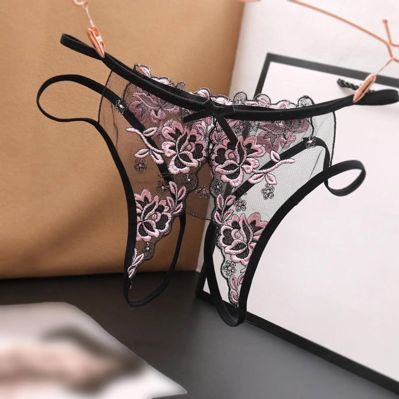 Transparent female thongs