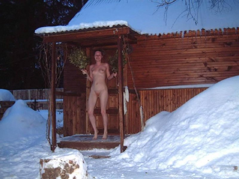 Naked from the bath