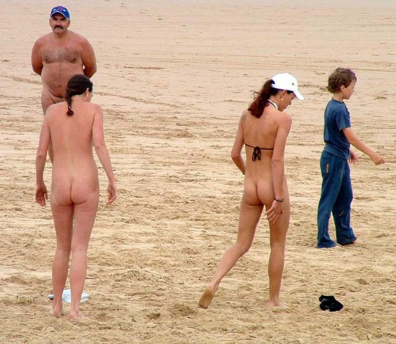 Nudist beach volleyball