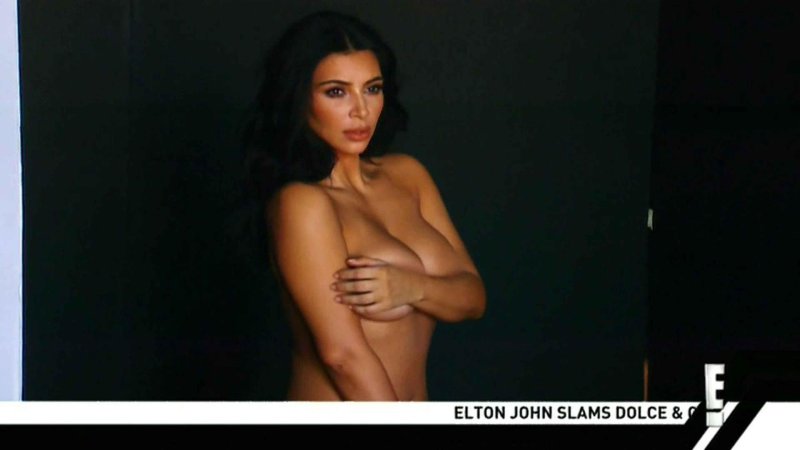 Naked Kim Kardashian