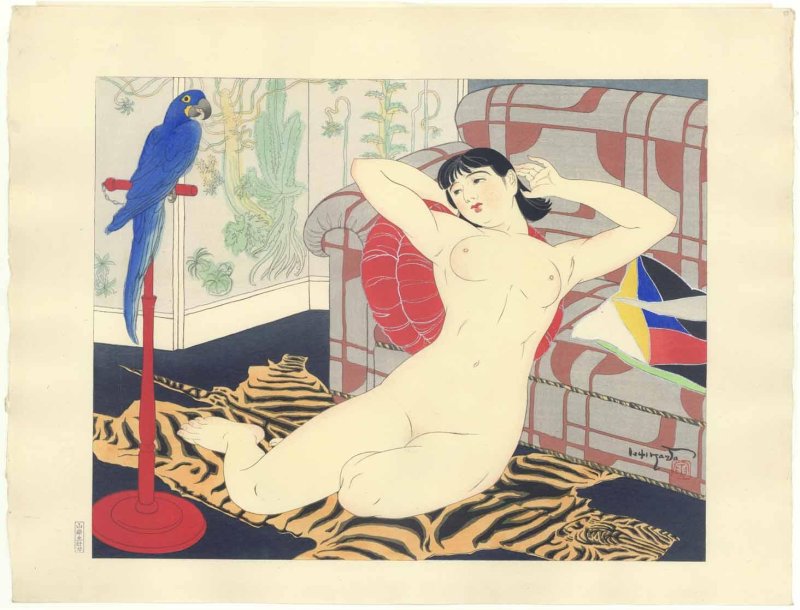 Japanese erotic engraving