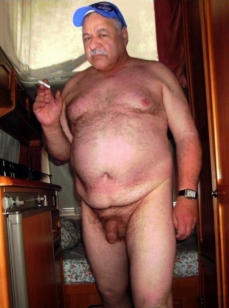 Naked fat old men