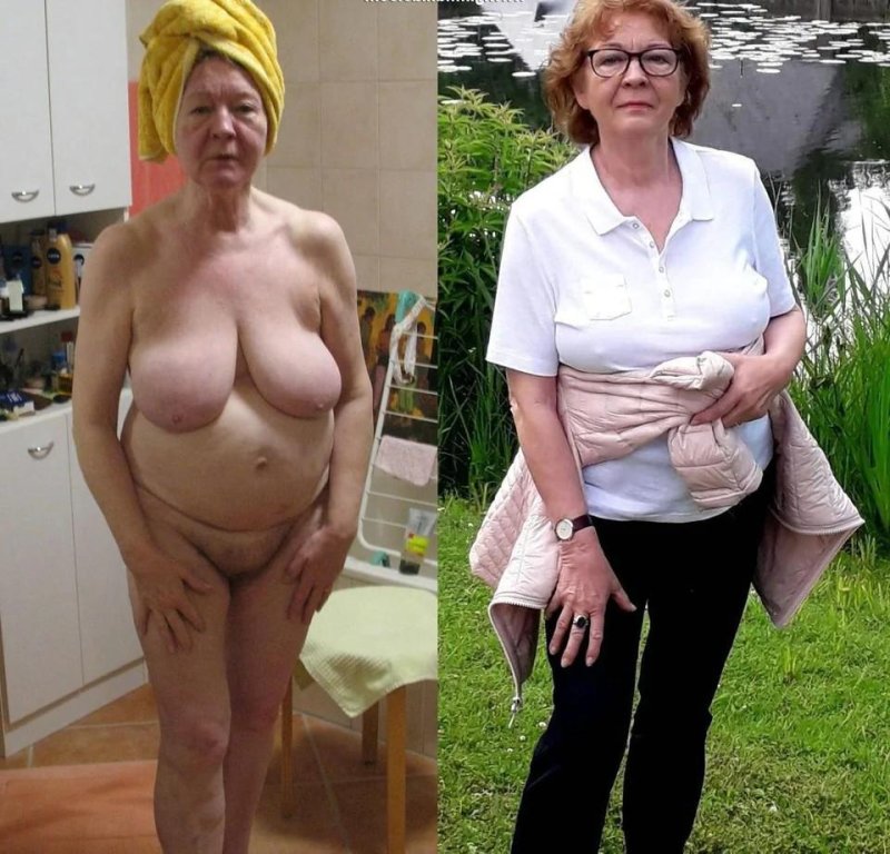 Photoshoot of naked grandmothers