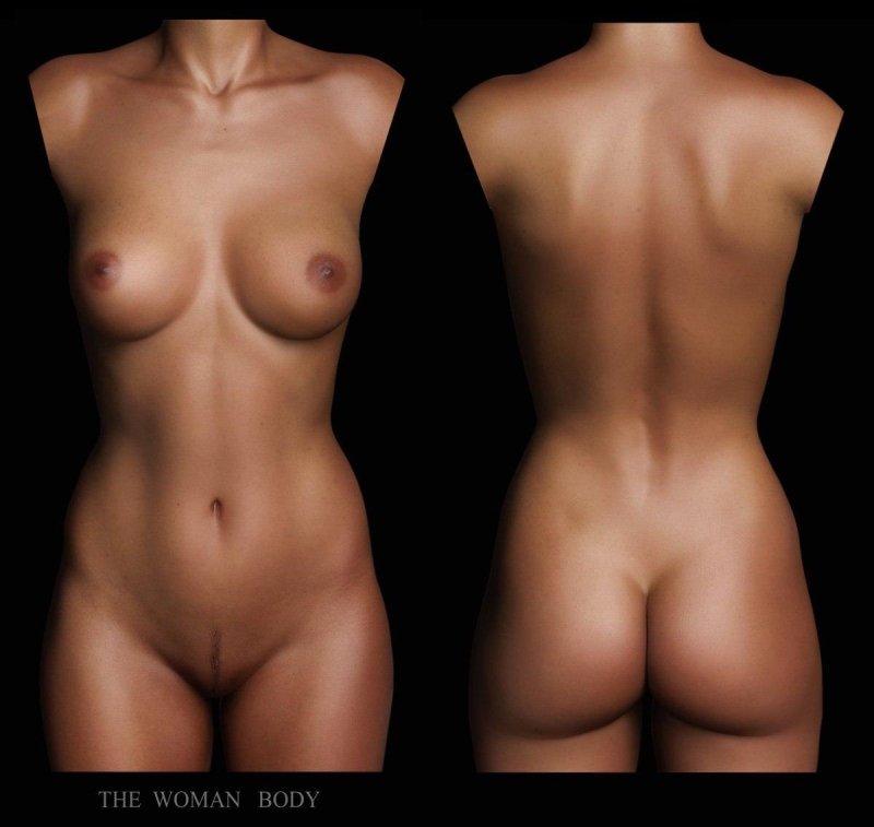 The perfect naked female body