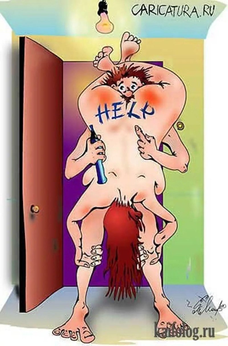 Drunk husband of caricature