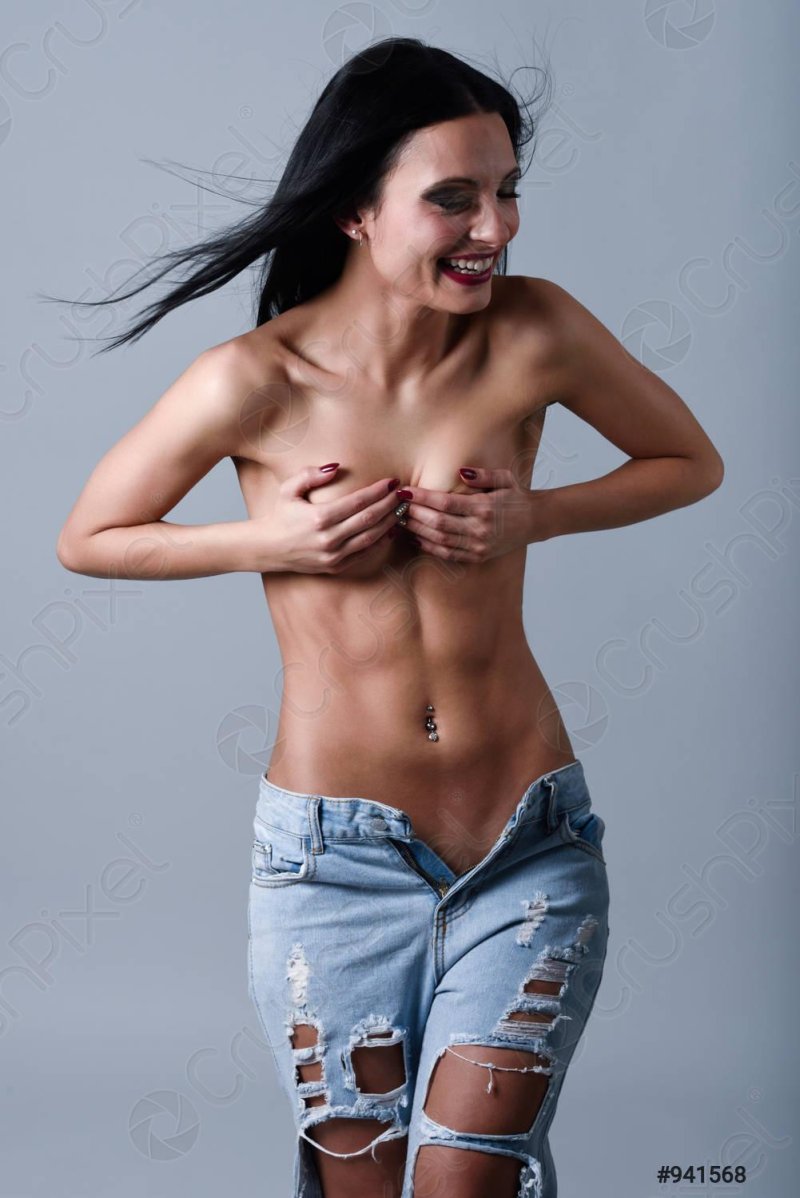 Topless girl