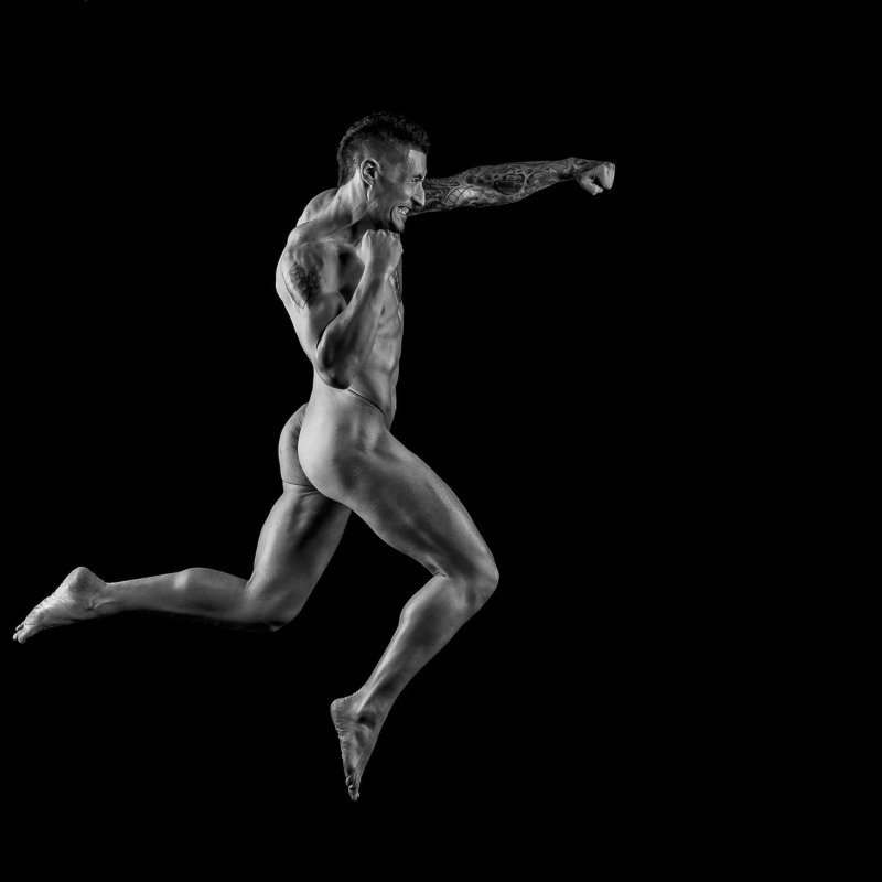 Naked athletes