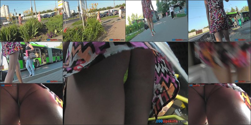 Hidden camera under a skirt